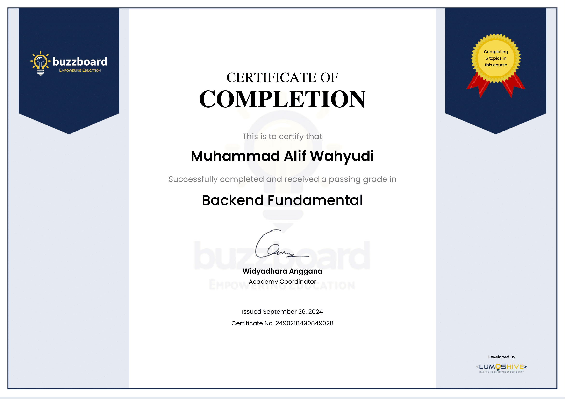 Backend Fundamental (Lumoshive)